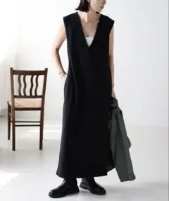 未使用ボンジュールサガンVネックロングジャンスカビームスアローズ