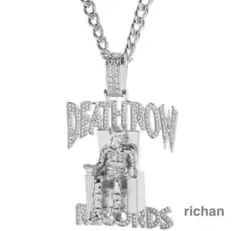 DAETH ROW RECORDS 【デスロウレコード】ネックレスシルバー