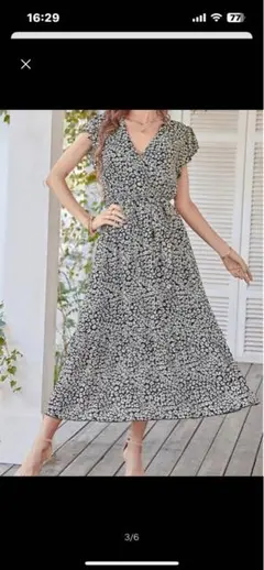 カシュクール、ロングワンピースLL.新品