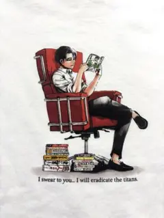 【進撃の巨人 】UT Tシャツ Sサイズ ホワイト　ユニクロ　リヴァイ兵長