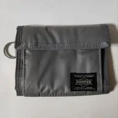 ポーター　3つ折財布　グレー　PORTER