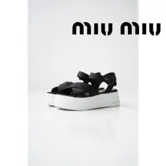 miu miu ミュウミュウ ファブリック サンダル