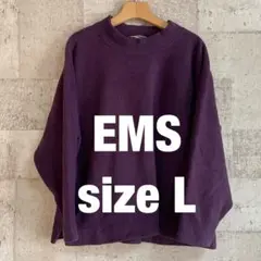 【90s】EMS フリースプルオーバー メイドインUSA パープル Lサイズ