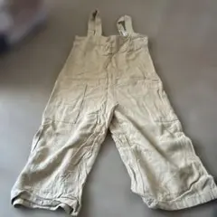 ベージュ オーバーオール