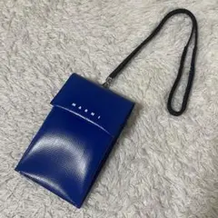 MARNI マルニ ロゴネックストラップ ネックポーチ バイカラー イタリア製
