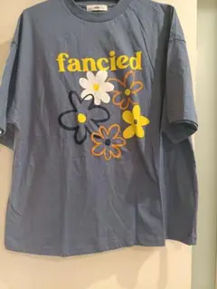 WEGO 花柄プリント Tシャツ Sサイズ グレー