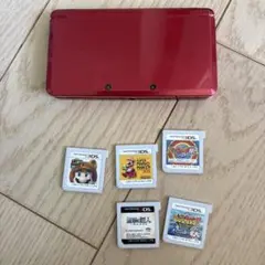 ニンテンドー3DS レッド + ゲームソフト5本セット
