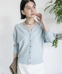 美品＊RIVE DROITE＊シャイニー2wayドルマンニット