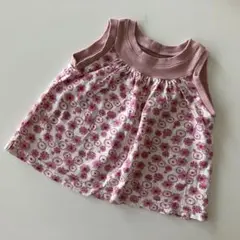 ［ハンドメイド］ギャザータンクトップ　80 中古品