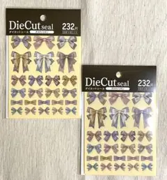 ★おまとめ歓迎★セリア 新商品 ダイカットシール ダスティリボン×2
