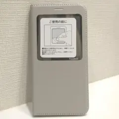 未使用品【Galaxy S7 edge】ギャラクシー 手帳型スマホケース グレー
