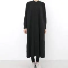 ゴーシュ オーガニックシャツワンピース 黒