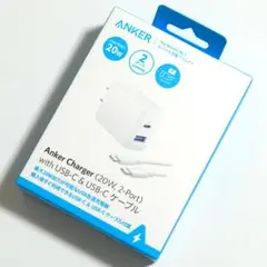 Anker 2ポート充電器 (20W) +USB-CtoCケーブル1.5m