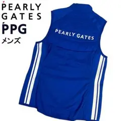 PEARLY GATES パーリーゲイツ PPG 中綿 ジップベスト ブルー 4