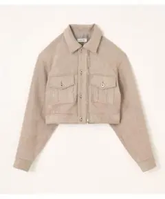 【LAGUA GEM】 FAKE ZIP JK ベージュ