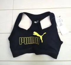 M【新品タグ付✨】PUMA ブラトップ ブラック×イエロー カップ一体型