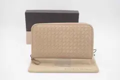BOTTEGA VENETA ラウンドファスナー長財布 イントレチャート 極美品