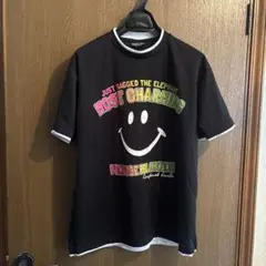 SMILEY FACE ブラック Tシャツ M