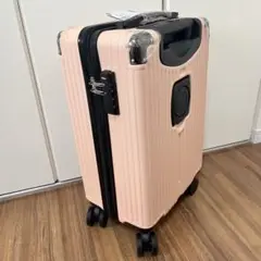 キャリーケース 機内持ち込み 大容量 TSAロック スーツケース ピンク S