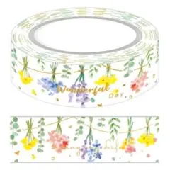 南寶 NANPAO マスキングテープ 花 フラワー 箔 海外製