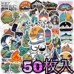 アウトドア防水ステッカーE 50枚入