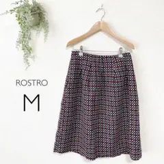 【ROSTRO】 スカート 美品 ひざ丈 フォーマル フレアスカート