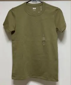 ユニクロ　クルーネックT オリーブ　S 新品
