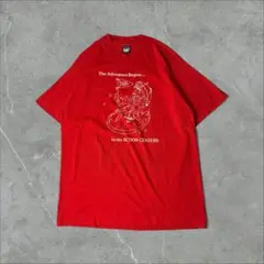 80s USA製 ACTION CENTER アルフ 宇宙 Tシャツ XL 赤