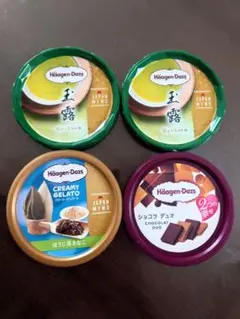 Haagen-Dazs 　蓋　玉露　ほうじ茶きなこ　ショコラデュオ