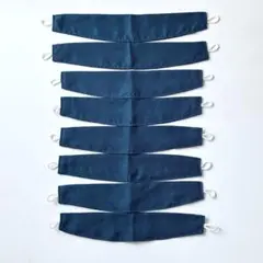 【美品】カーテンタッセル 8枚セット 2サイズ 紺色