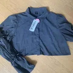 FRIFUL グレー クロップドシャツ XL