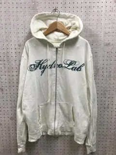 HYDROLAB ジップアップパーカー ビッグロゴプリント サーフ