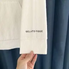 ★gelato pique★UNISEX パイルリブフーディーS-M