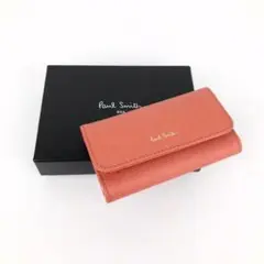 B品 Paul Smith ポールスミス 4連 キーケース オレンジ ハート