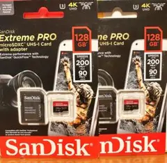 【2枚】SanDisk Extreme PRO microSDXC 128GB