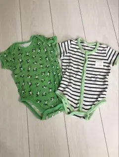 【2枚セット】ロンパース ユニクロ 60cm まとめ売り