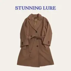 【美品】STUNNING LURE スタニングルアー アンゴラ混 ガウンコート