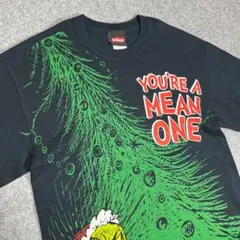 Dr.Seuss グリンチ プリントTee GILDANボディ 黒 Mサイズ
