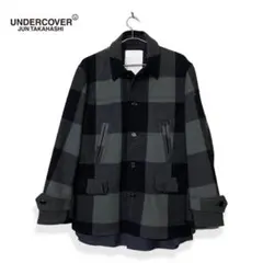 undercover 10AW ブロックチェック ウールジャケット