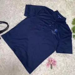 極美品　PORT AUTHORITY ゴルフウェア　紺　ワンポイントロゴ　XL