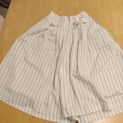 ストライプ ガウチョパンツ