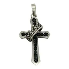 Justin Davis Cross Crown Pendant Stone