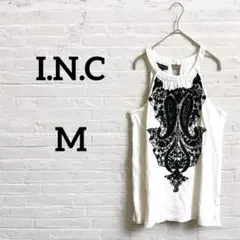 一点もの‼︎I.N.C. 【M】白.黒レースビーズノースリーブトップスチュニック