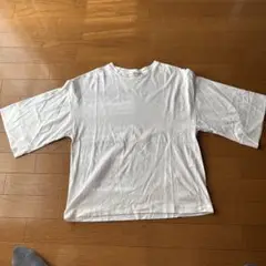 [美品]Demi-Luxe BEAMS ホワイト 五分袖Tシャツ
