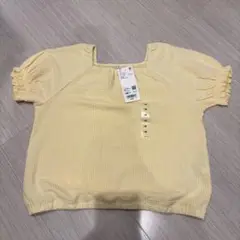 新品　ユニクロ　トップス　140cm ボリュームスリーブ Tシャツ　半袖