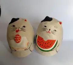 コシェルドゥ　ショートケーキ猫　スイカ猫　起き上がり小法師