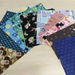 ★A45★カットクロス/プリント生地/国産/25cm×25cm/10点