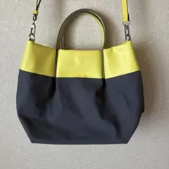 CAMPER カンペールショルダーバッグ グレー/イエロー　ピンチュラ　M