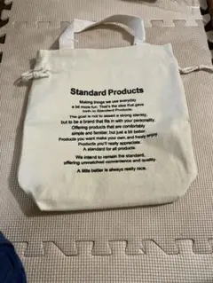 新品　保冷ランチ巾着バッグ　白