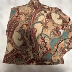 ペーズリー長袖シャツ